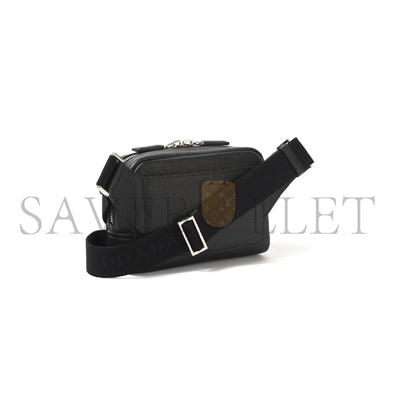 PRADA LARGE LEATHER SHOULDER BAG 2VH181 (24*16.5*7cm)